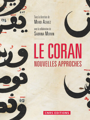 cover image of Le Coran. Nouvelles approches